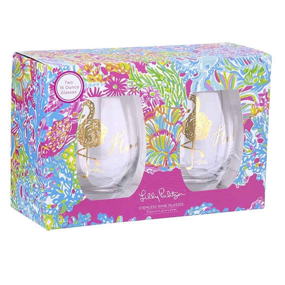 Lilly Pulitzer Accessories - Lilly Pulitzer wine glasses